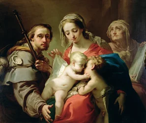 Madonna and Child with Saints John, Anna and Rocco